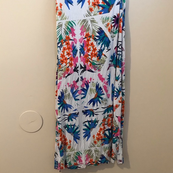 Pretty White/Multicolor Maxi Skirt - Picture 2 of 7